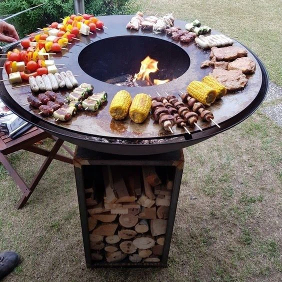 Panggangan Barbeku Perokok Kayu Luaran