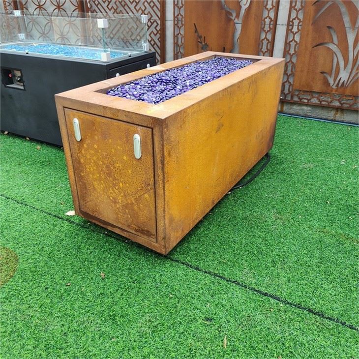 Corten Gas Fire Pits