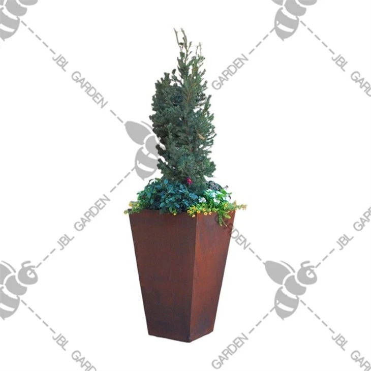 Black Steel Planter Box