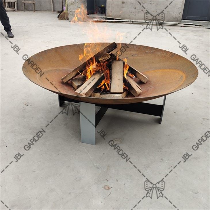 Corten Steel Fire Pit Untuk Halaman Belakang