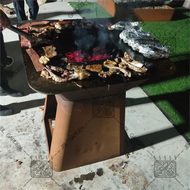 Corten Steel Outdoor Fire Bowl BBQ