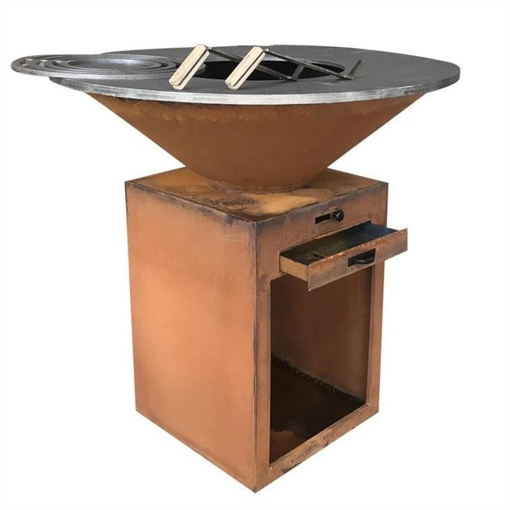 Metal Fire Pit With Grill