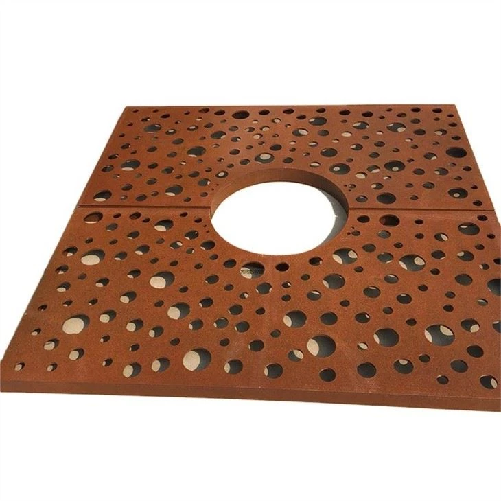 Parut Pokok Keluli Corten Square OEM