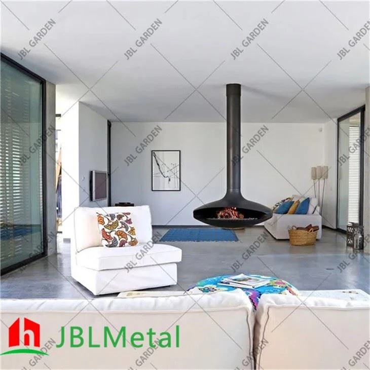 Real Flame Hanging Wood Fireplace