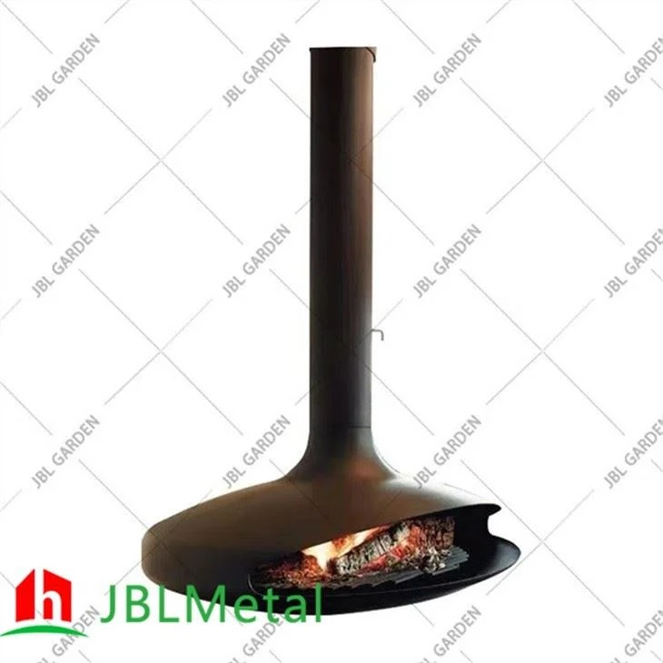 Real Flame Hanging Wood Fireplace