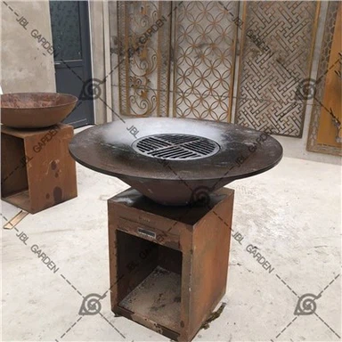 Corten Steel BBQ Dengan Api