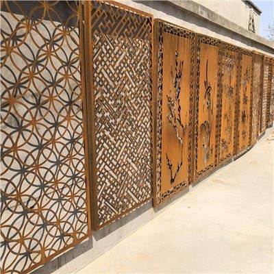 Skrin Pembahagi Keluli Corten