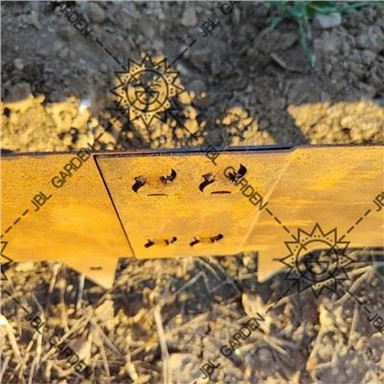 Taman Tepi Rumput Keluli Corten