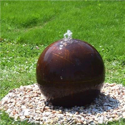 Taman Fountain Sphere Corten Steel