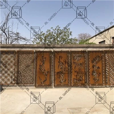 Potongan Laser Panel Privasi Logam