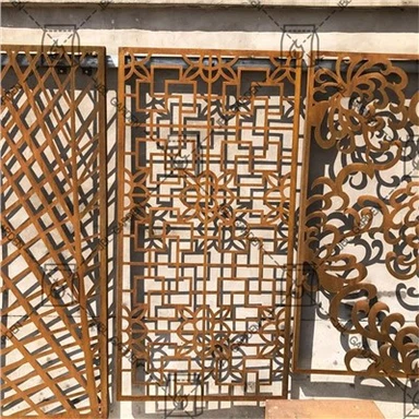 Skrin Panel Keluli Berkarat Asli