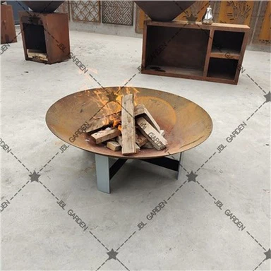 Lubang Api Pembakaran Kayu Luaran Corten