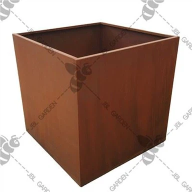Penanam Keluli Corten Square
