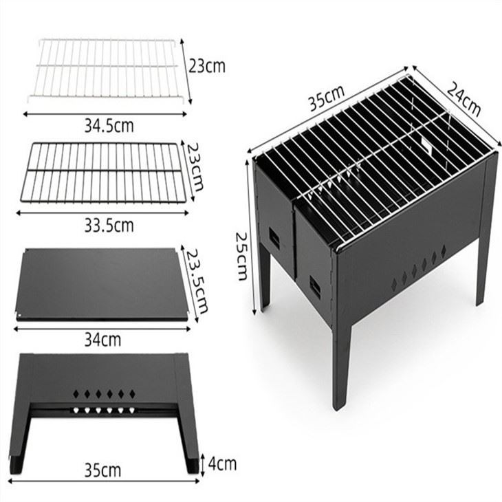 Stainless Steel Folding Bbq Grill
