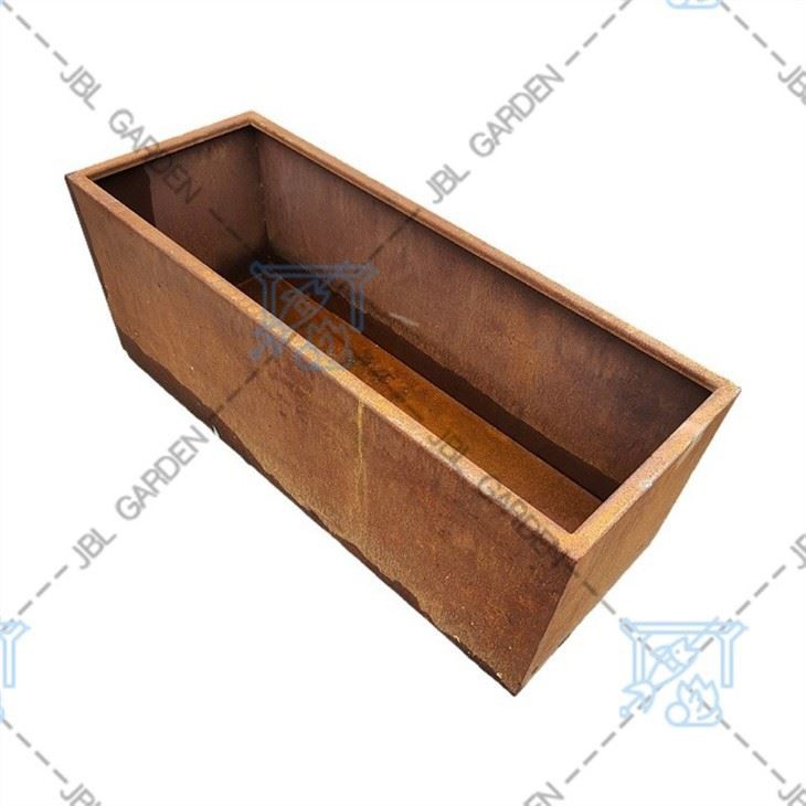 Veradek Metallic Series Corten Steel Span Planter