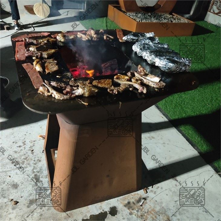 Wooden Burning Barbecue For Camping