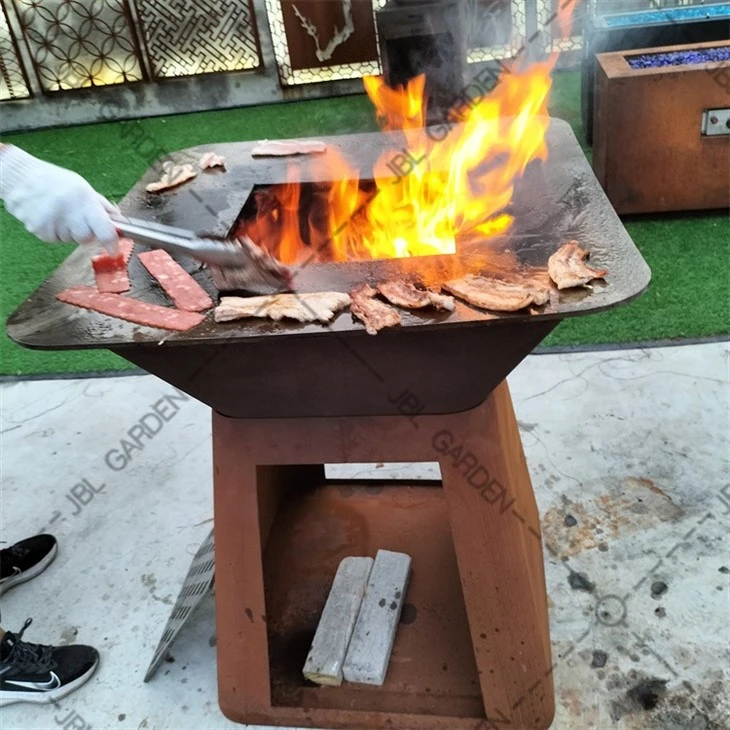 Bbq Rusty Corten Steel Fire Pits