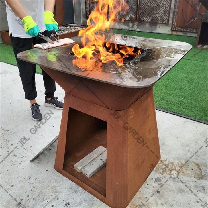 Bbq Rusty Corten Steel Fire Pits
