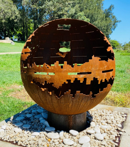 Corten Steel Spherical Fire Ball best