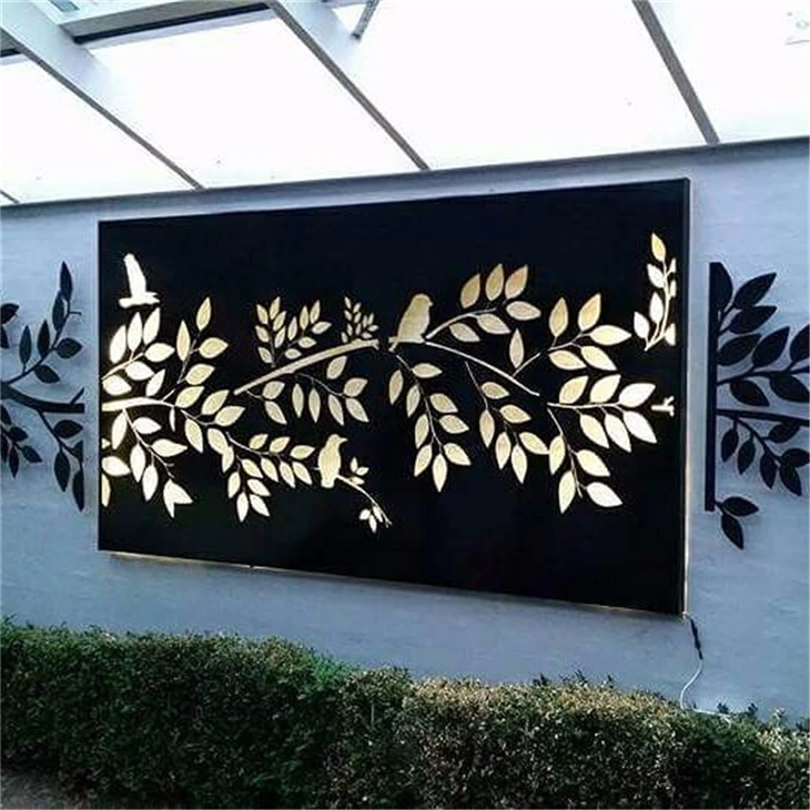 Panel Pembahagian Sreen Warna Berkarat Hiasan