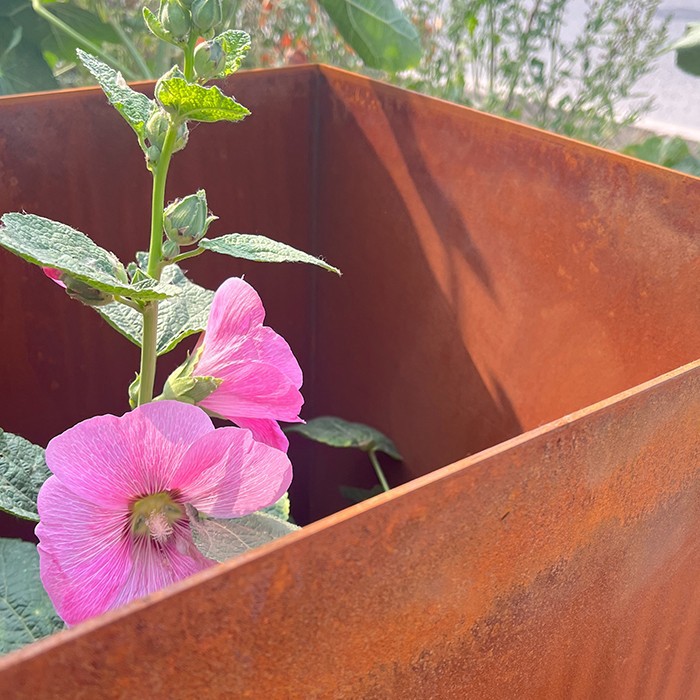 Durable And Eco-friendly Outdoor Corten Steel Planter factory