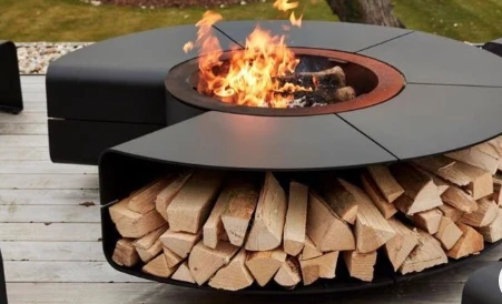 Galvanized Steel Outdoor Fireplace factory