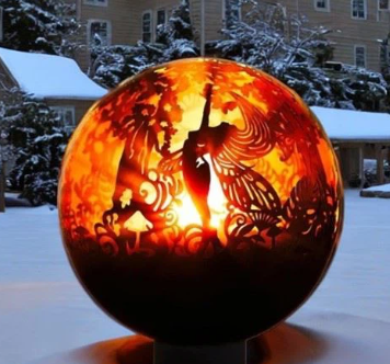 Laser Cutting Fireball Sphere factory