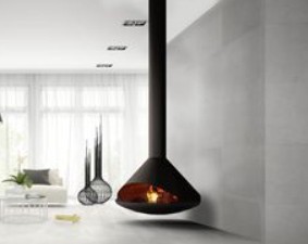 Modern Suspended Wood Fireplace best