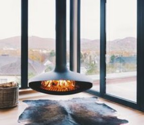 Modern Suspended Wood Fireplace suppliers