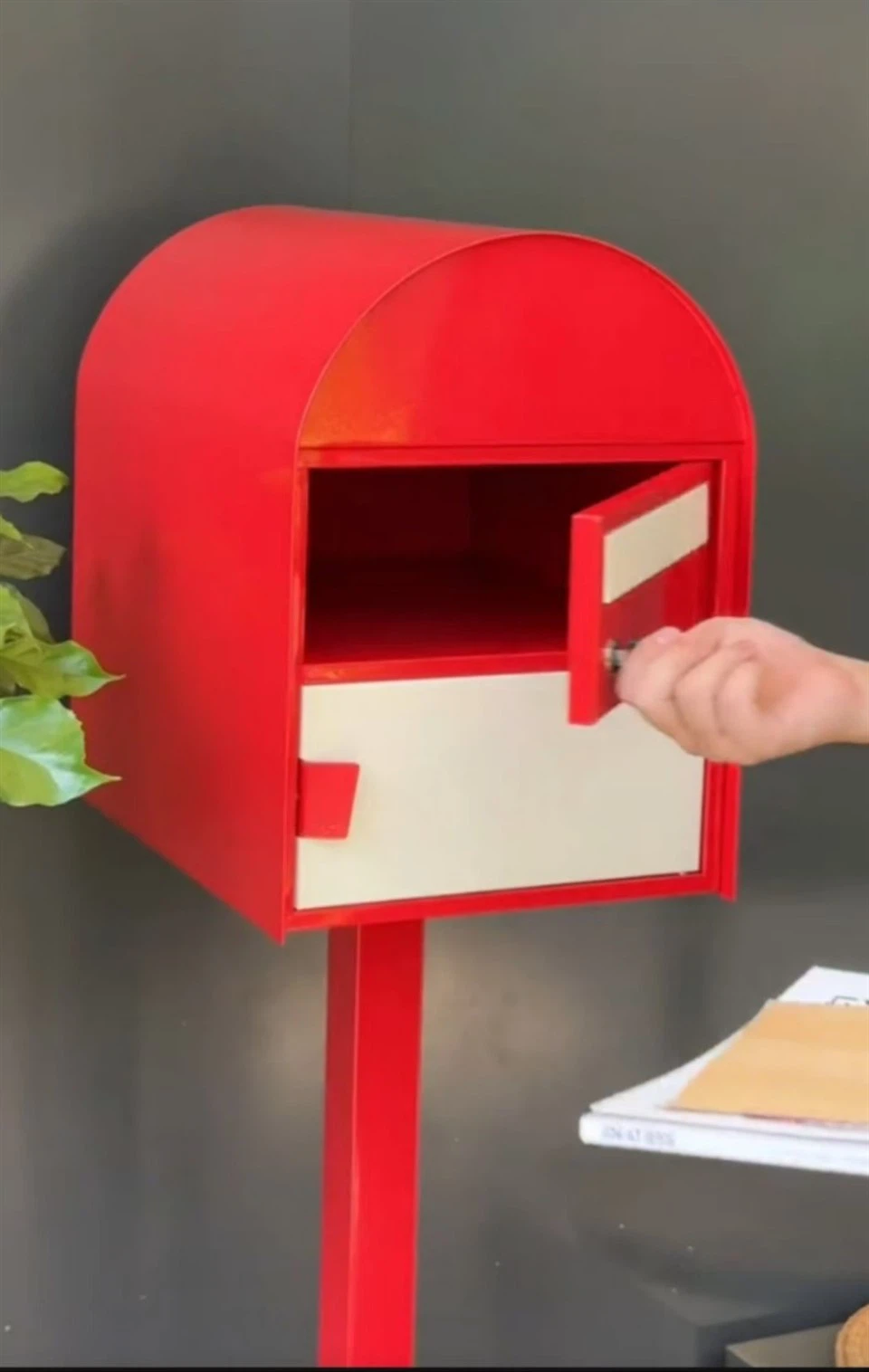 Freestanding Unique Postbox With Locks