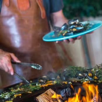 Outdoor Charcoal BBQ Fire Pits