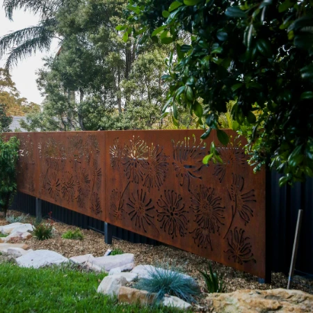 Patio Decoration Corten Screen Panel
