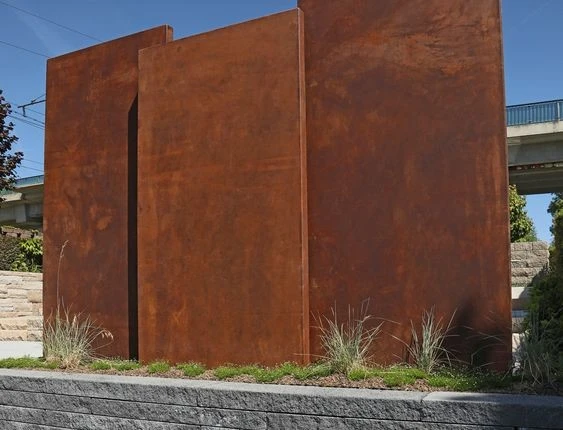 Rust Screen Partition Panel