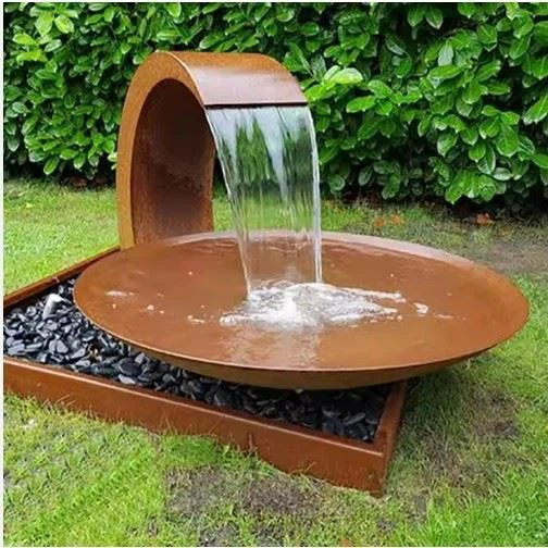 Rusty Landscape Corten Steel Water Fountain