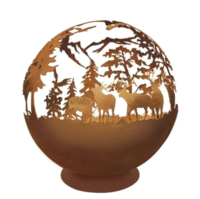 Sfera Corten Firepit