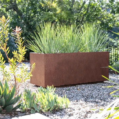 Rusted Steel Flowerpots