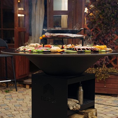 Rusty BBQ Grill of Corten